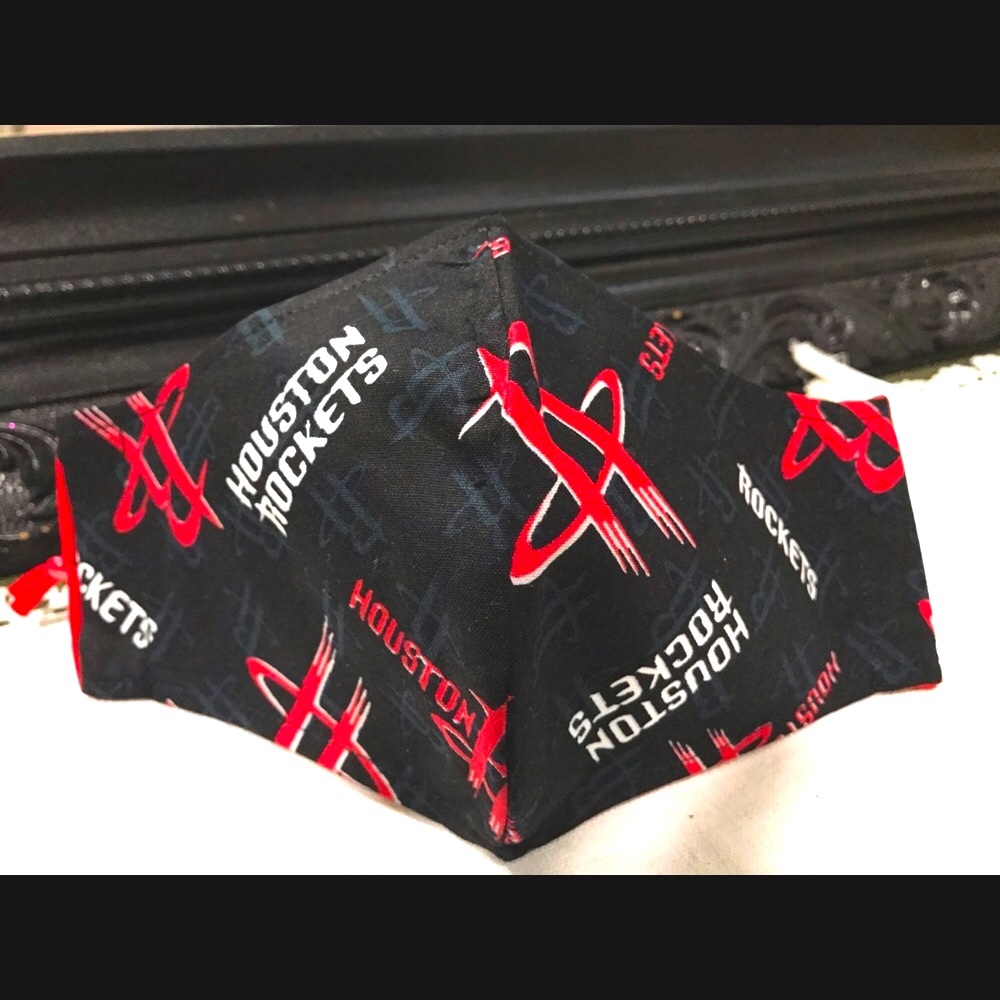 Houston Rockets themed handcrafted face mask
